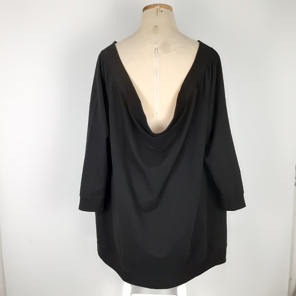 Daily Ritual | Plus Size Off Shoulder Sweatshirt - Picture 5 of 9